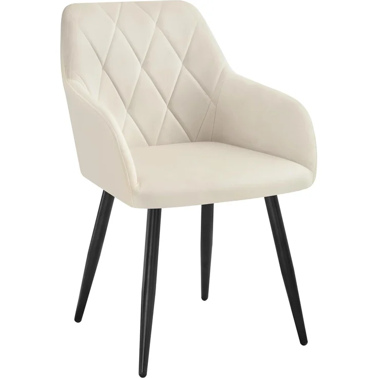 Woltu Esszimmerstuhl (1 St), mit Samtbezug, Küchenstuhl, mit Metallbeinen – Bild 1