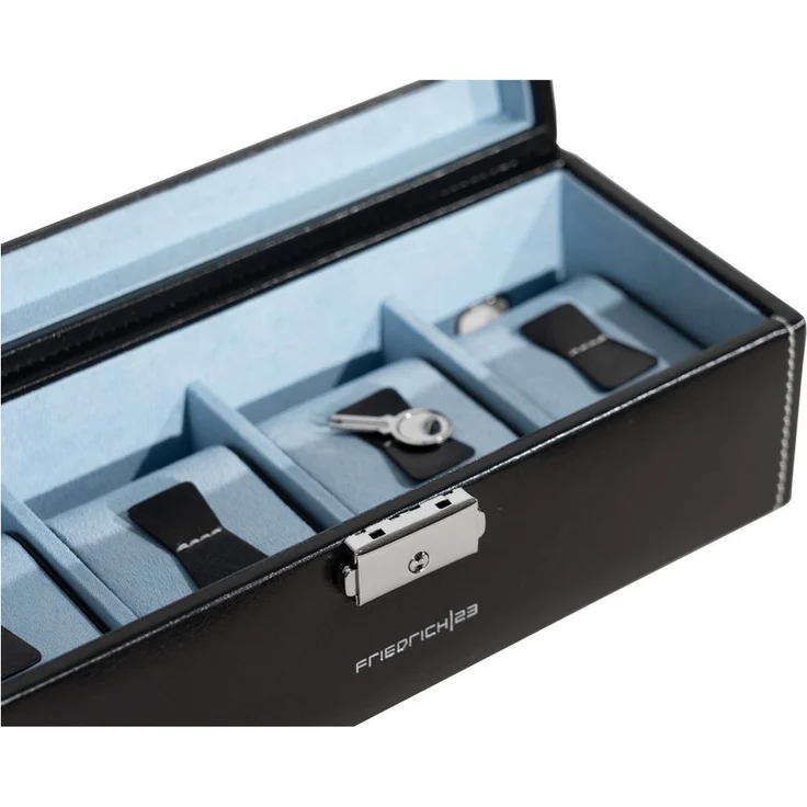 Friedrich23 Uhrenbox Bond mit Glasdeckel für 4 Uhren – Bild 2