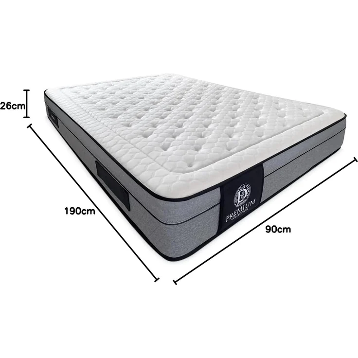 DUÉRMETE ONLINE - Premium Nature Pro Viskoelastische Matratze | Technologie, Luxus und Komfort | Natürliches Tencel-Gewebe, 90x190 cm – Bild 2