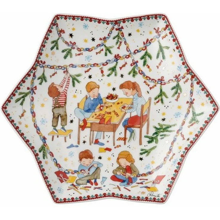 Hutschenreuther Speiseteller Sammelkollektion 2024 Weihnachtsleuchten Sternschale 24cm – Bild 3
