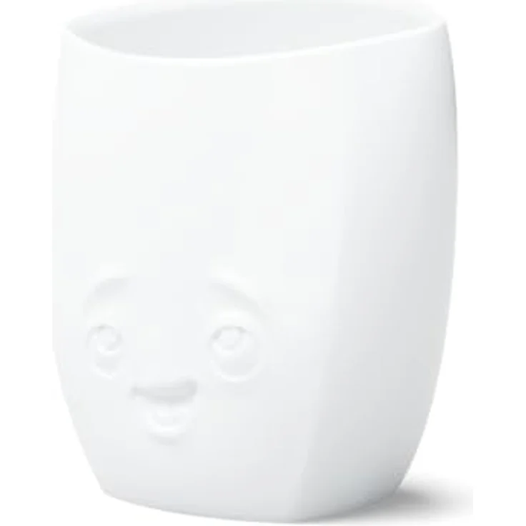 FIFTYEIGHT PRODUCTS Vase „Entzückt“, Porzellan, 21,5 cm, weiß, spülmaschinenfest und mikrowellengeeignet, Made in Germany – Bild 2
