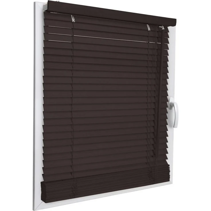 Sol Royal Jalousie Holzjalousie SolDecor JH3 Jalousie aus Holz in, 40x130cm, Dunkelbraun, Tür- und Fensterjalousie Holz Blickschutz 3,5 cm breite Lamellen – Bild 4