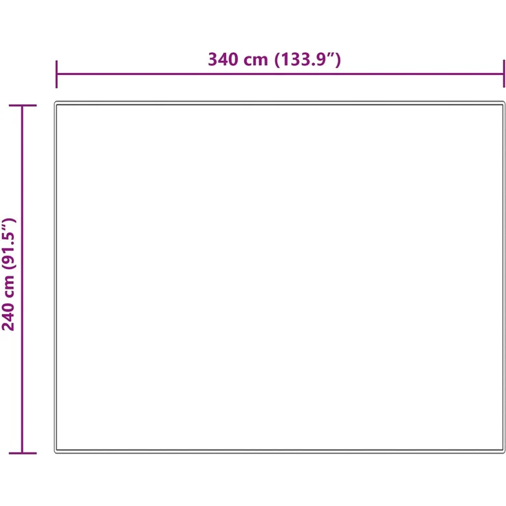 vidaXL Teppich aus Kunstschaffell TAFALLA Creme 240 x 340 cm Polyester 42021508 – Bild 10