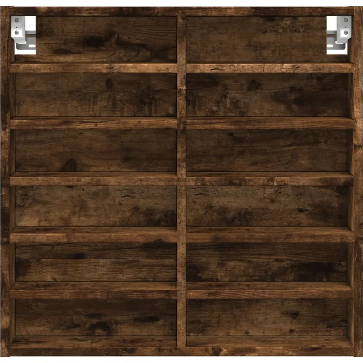 vidaXL Vitrinenschrank Räuchereiche 60x8,5x58 cm Holzwerkstoff 847965 – Bild 4