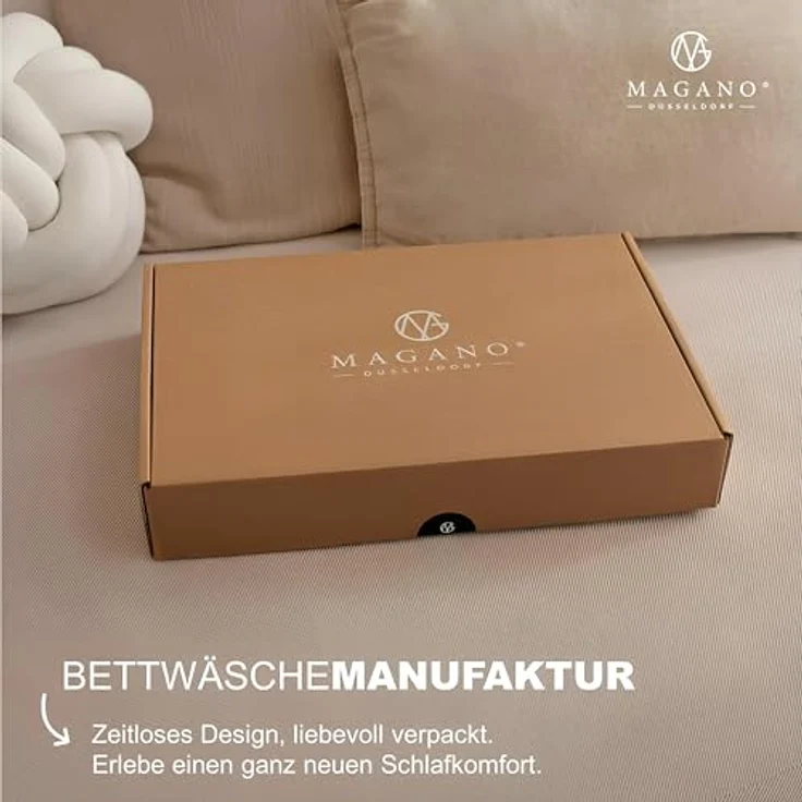 MAGANO Spannbettlaken Premium Bettlaken, Gummizug: rundum, Ultra weich, Knitterarm, Hypoallergen – Bild 8