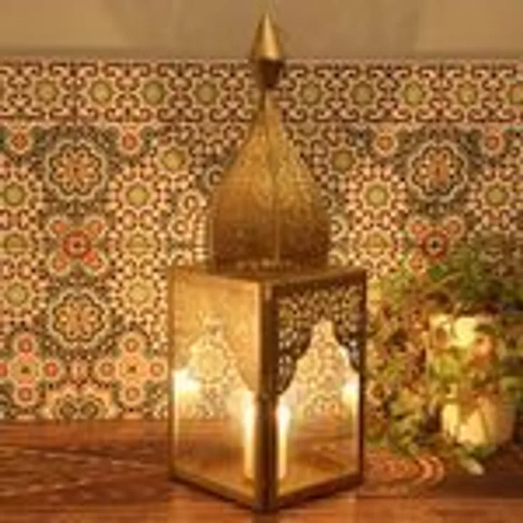 Orientalisches Windlicht Modena Gold L