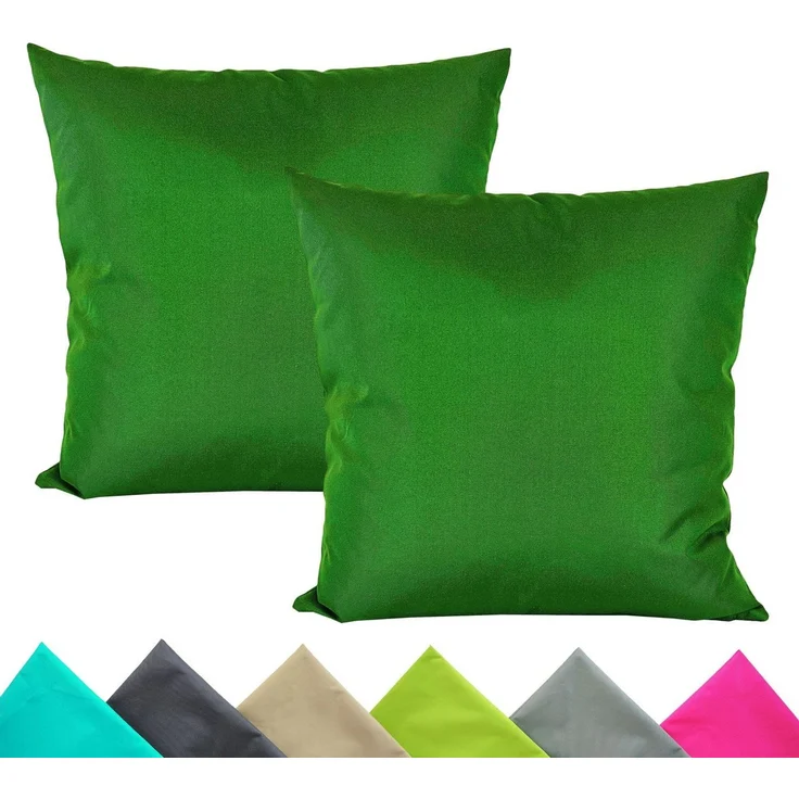 JACK Kissenbezüge 2er Set 40x40cm Outdoor Wasserfest, (2 Stück), 2x Kissenhülle, strapazierfähig, wasserabweisend, Innen & Außen – Bild 1