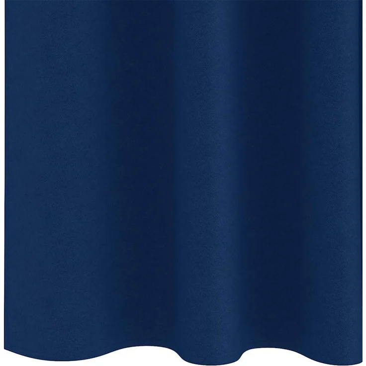vidaXL Verdunkelungs-Vorhänge mit Ringen 2 stk. Dunkelblau Polyester 4107477 – Bild 6