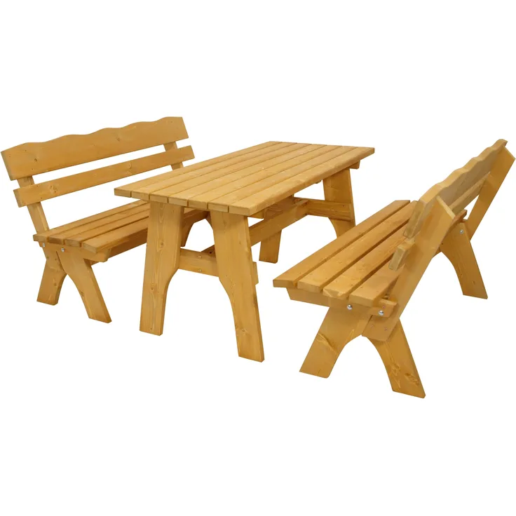 Garnitur FREITAL 3-teilig 150cm, Kiefer massiv