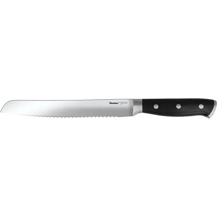 Metaltex 255962000 Magnifica Line Brotmesser 34 cm mit genietetem Griff