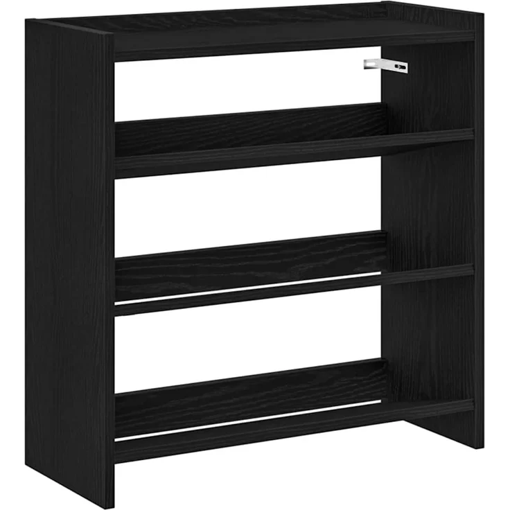 vidaXL Schuhregal Schwarz 60x25x62 cm Holzwerkstoff 859888 – Bild 1