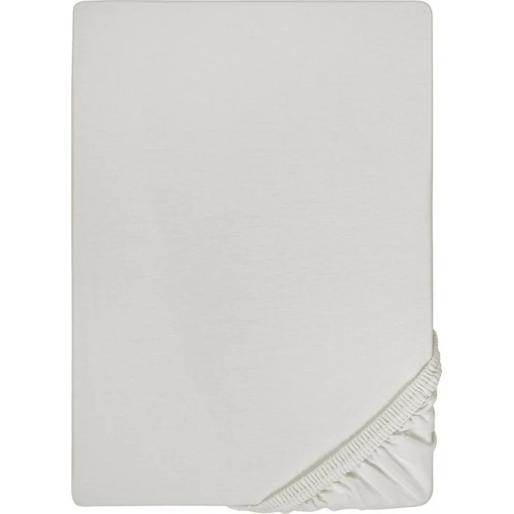 biberna Feinjersey-Spannbetttuch 0077144, grau, 1x 90x190 cm - 100x200 cm – Bild 1
