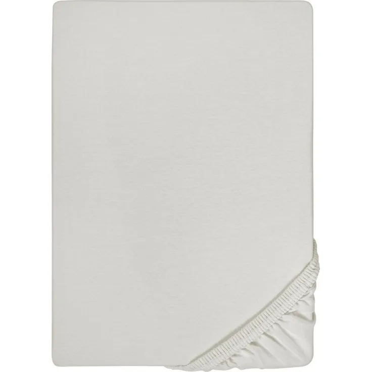 biberna Feinjersey-Spannbetttuch 0077144, grau, 1x 90x190 cm - 100x200 cm