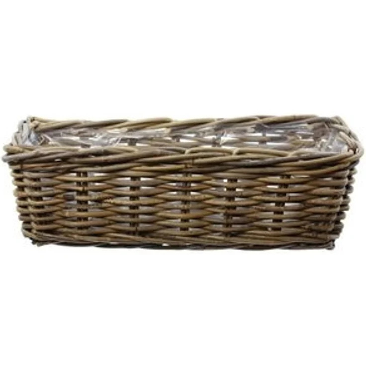 Pflanzkasten Rattan klein Pflanzschale Pflanzkorb Blumentopf Pflanztopf Übertopf – Bild 6