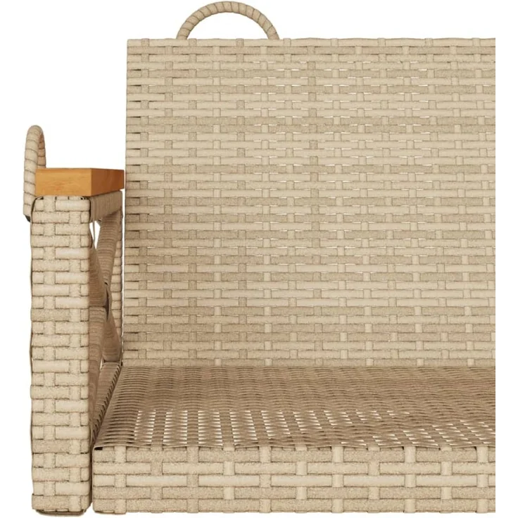 vidaXL Hängesessel Beige 63x62x40 cm Poly Rattan 368172 – Bild 8