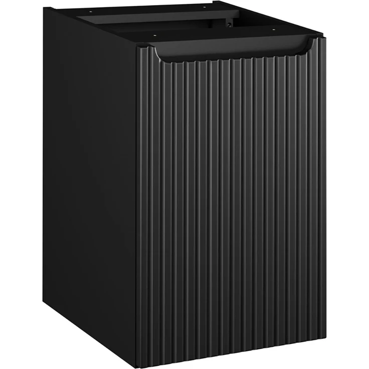 Unterschrank mit Wäschekorb, 40 cm, schwarz, NEWPORT-56-BLACK – Bild 4