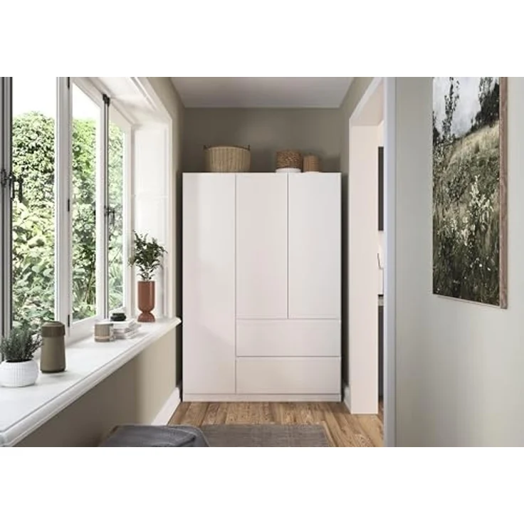 rauch Drehtürenschrank Kleiderschrank Schrank Garderobe COSTA in den Breiten 91/136/181 cm (in 3 Ausstattungen BASIC/CLASSIC/PREMIUM) viel Platz, grifflose Front und Push-to-Open Funktion MADE IN GERMANY – Bild 2