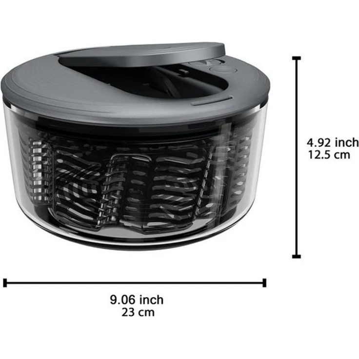 zyliss Salatschleuder Swift Dry, trocknet Salat in wenigen Sekunden, Größe S – Bild 4