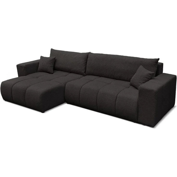 yourhouse24 Ecksofa OFI XL mit tiefer Steppung (278 cm) – Trend-Bouclé, Schlaffunktion, Seite universal – Bild 3