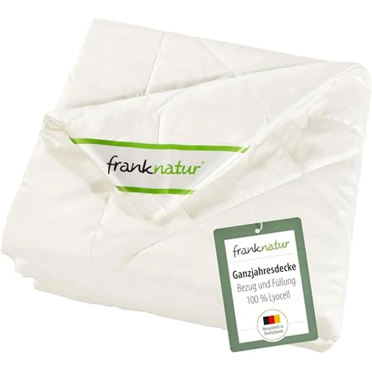 franknatur Naturfaserbettdecke Ganzjahresdecke Lyocell, Füllung: 100% Lyocell, Bezug: 100% Lyocell, temperaturausgleichende Mono-Ganzjahresdecke – Bild 2