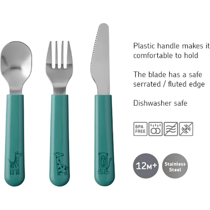 Mepal X Little Dutch Little Farm Besteckset Grün – Bild 3