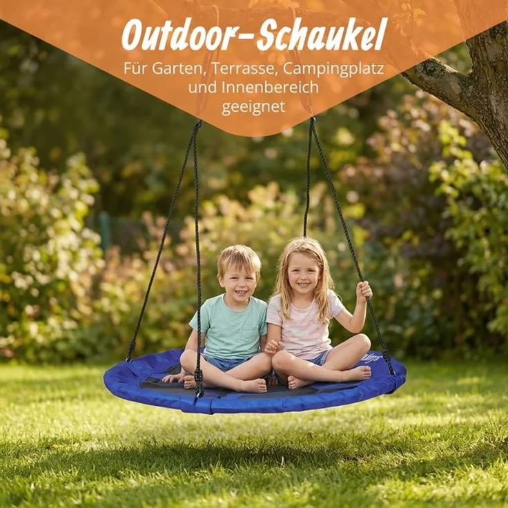 Relaxdays Nestschaukel rund mit geschlossenem Sitz – Bild 2