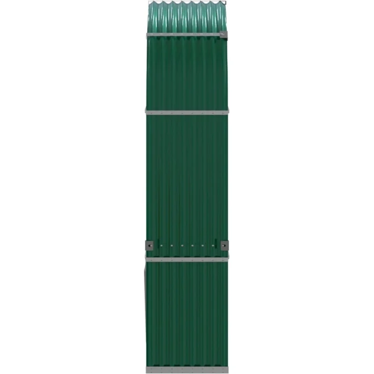 vidaXL Kaminholzunterstand Grün 120x45x210 cm Verzinkter Stahl 364542 – Bild 9