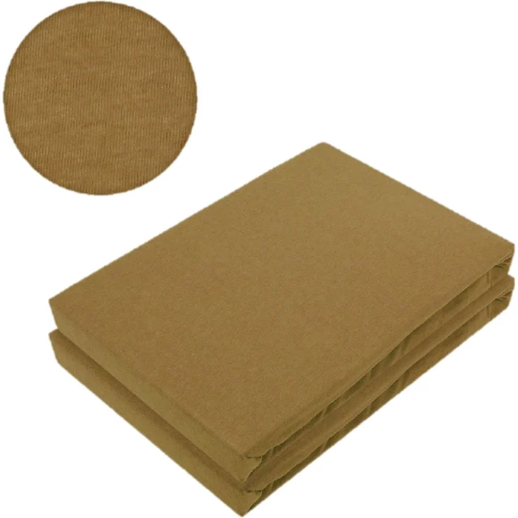Doppelpack Jersey Spannbettlaken 60 x 120 - 70 x 140 cm Nougat – Bild 2