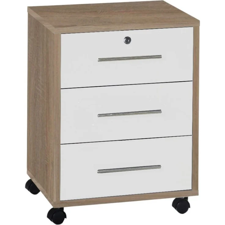 moebel-dich-auf Büromöbel-Set TABOR PRO Set 3, (abschließbar, Metallgriffe, 5-tlg, Winkelschreibtisch mit Rollcontainer + Aktenschrank + 2 Aktenregale), Made in Germany – Bild 4