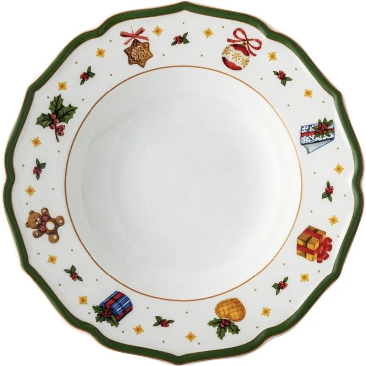 Hutschenreuther Teller Tief 23 cm Happy Wintertime Green