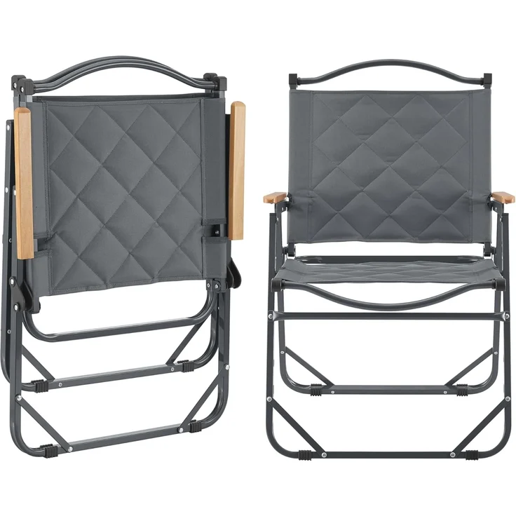 Campingmöbel-Set Botrugno 5-tlg. Textilgewebe Grau [casa. pro] – Bild 8