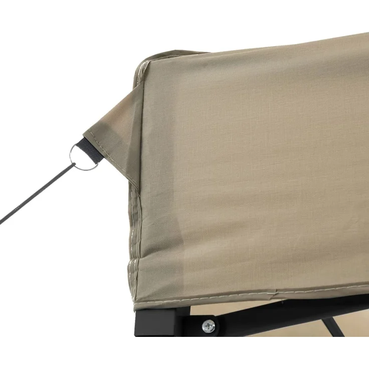Partyzelt Faltbar, Gartenzelt Pop-Up Taupe 580x292x315 cm – Bild 6