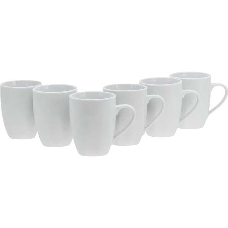 Square Weiss, Kaffeebecher 6-tlg (mo)
