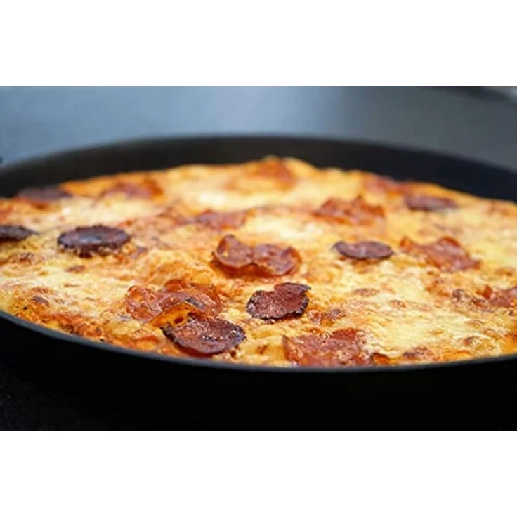 BBQ-Toro Grillplatte Gusseisen Plancha Ø 35 cm, Grillplatte, rund, BBQ Grillpfanne – Bild 3