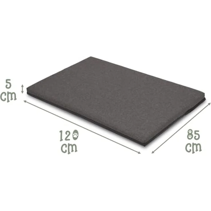 120 x 80 x 11 cm Gelflocken Hundematte Größe XL mit abnehmbarer Decke – Bild 2