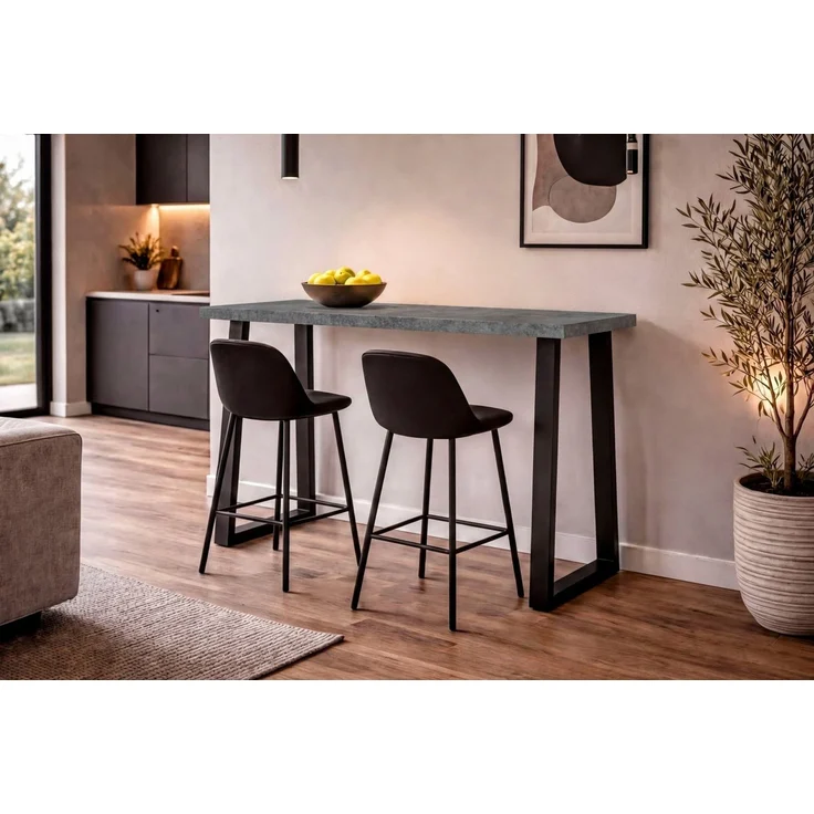 Mäusbacher Tresentisch Bartresentisch Metall, Bartresentisch Metallgestell, Höhe 109 cm – Bild 2