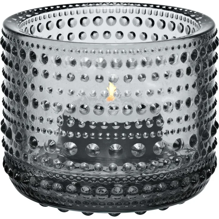 iittala Kastehelmi Windlicht grau 64 mm