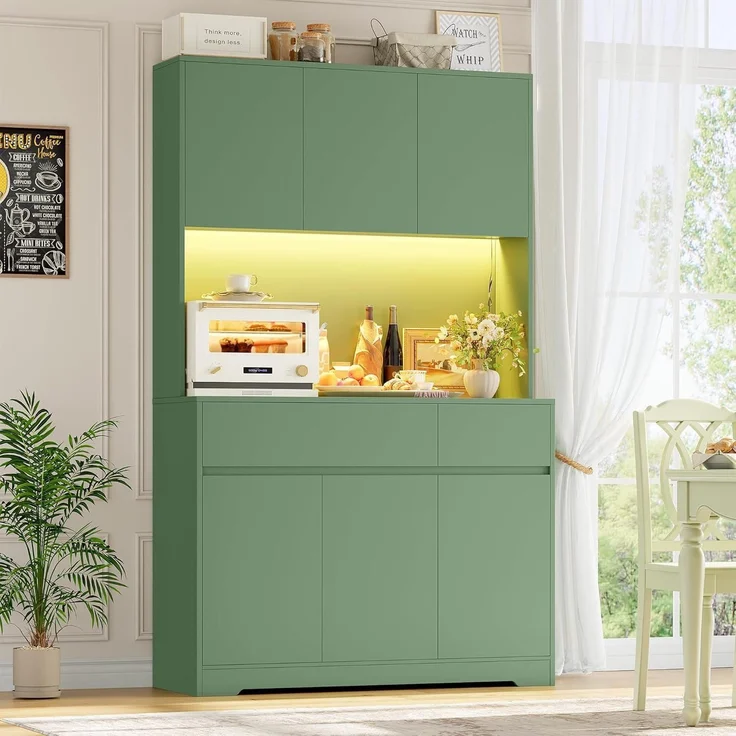 Küchenschrank Buffetschrank Sideboard mit LED und – Bild 9