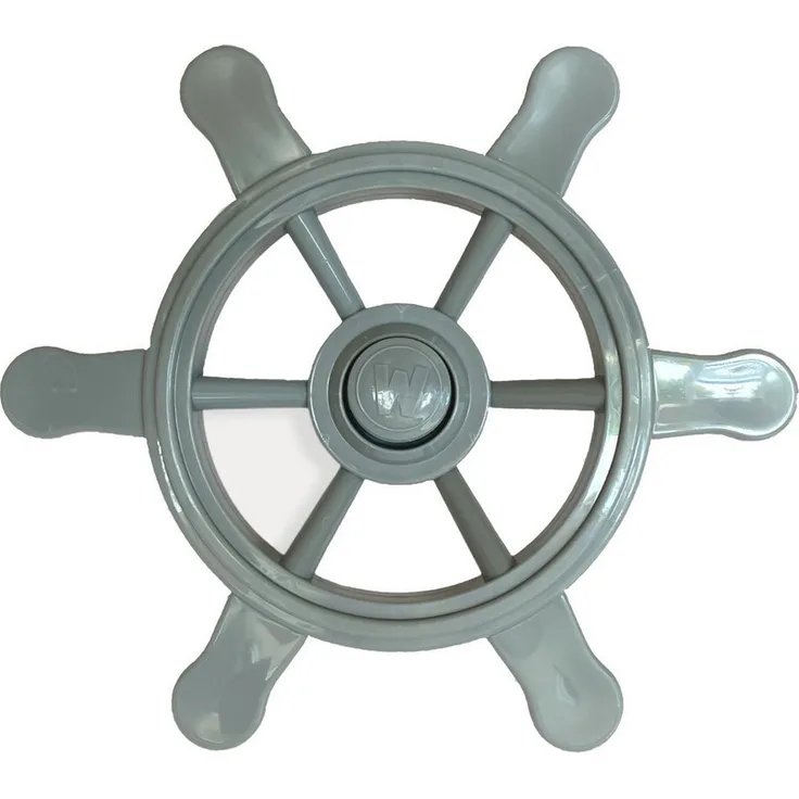 Loggyland Spielturm-Erweiterung Lenkrad Piratenlenkrad, Steuerrad aus witterungsbeständigem HDPE Kunststoff, Ø 34cm für kreatives Rollenspiel