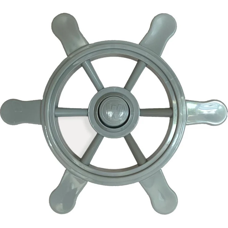 Loggyland Spielturm-Erweiterung Lenkrad Piratenlenkrad, Steuerrad aus witterungsbeständigem HDPE Kunststoff, Ø 34cm für kreatives Rollenspiel