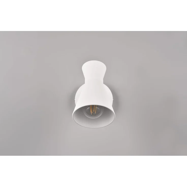 Wandstrahler ENZO Retro Weiß mit Schalter & Stecker, Breite 12cm – Bild 9