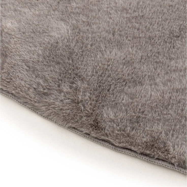 Interiyou Fellteppich Fargo, Rund, Höhe: 11 mm, Teppich Wohnzimmer, waschbar, pflegeleicht, Anti-Rutsch-Rückseite – Bild 4