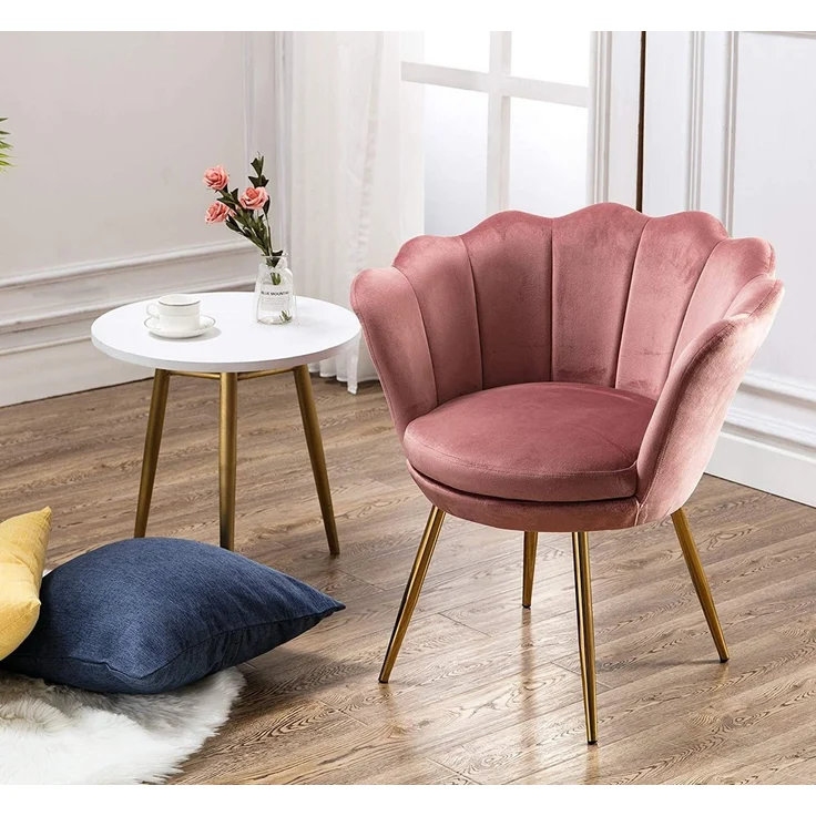 WAHSON OFFICE CHAIRS Loungesessel Sessel Weicher Samt Armlehnstuhl – Bild 1