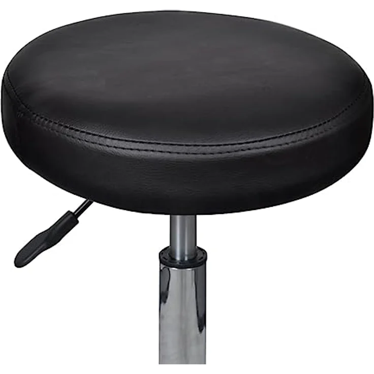 Rollhocker, höhenverstellbar, schwarz – Bild 4