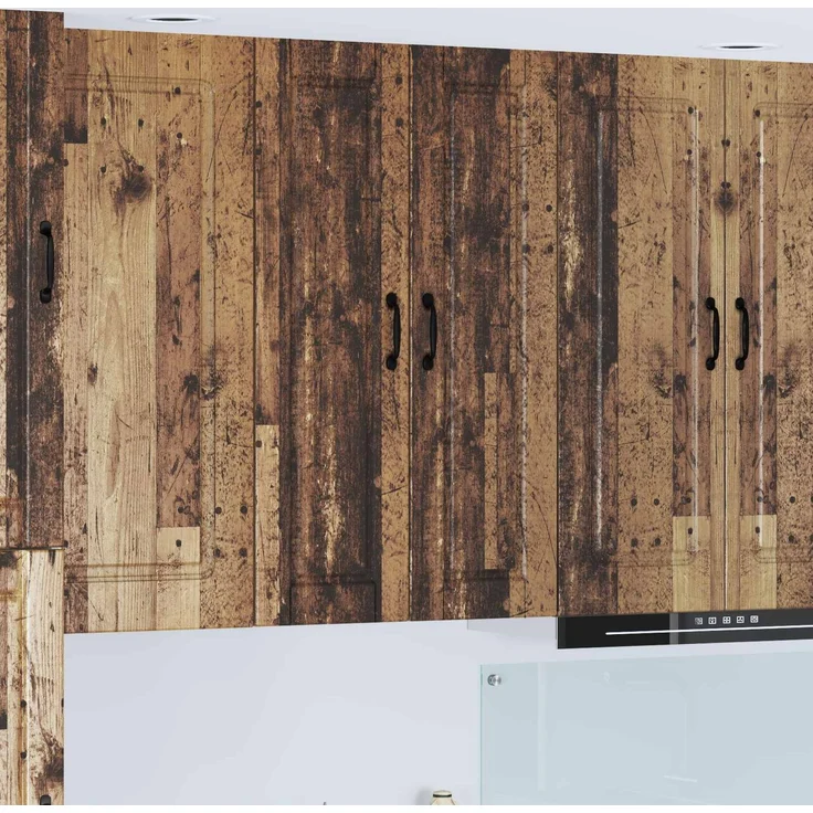 vidaXL Wandschrank PORTO Altholz 30 x 31 x 100 cm Holzwerkstoff 885463 – Bild 1