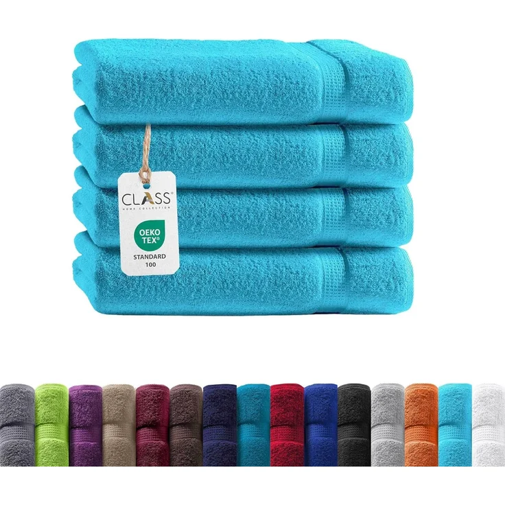 TRENDBUY24 Handtuch Set Handtücher Duschtücher Gästetücher Baumwolle Frottee Premium 4er Set, 100% Baumwolle (4-St), Duschtuch – Bild 1
