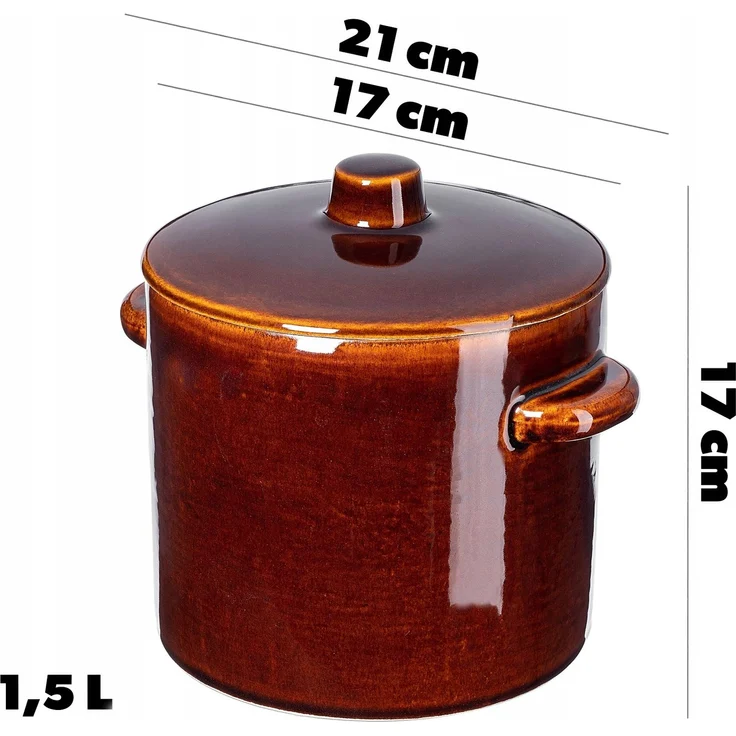KADAX Einlegetopf für Steinzeugschmalz 1,5L – Bild 3