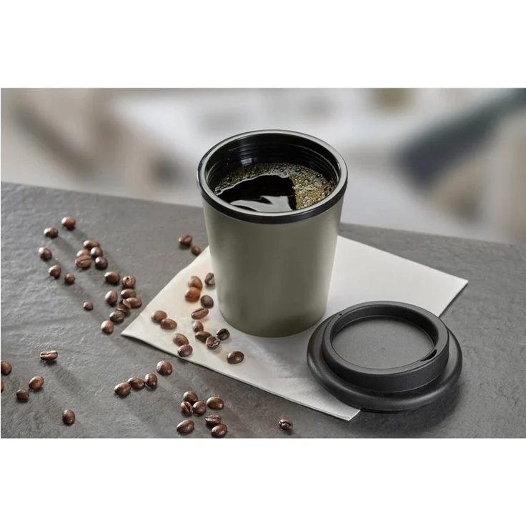 elasto Coffee-to-go-Becher 250 ml Kaffeebecher To Go doppelt isolierter Becher, Made in Germany, Doppelwandig, Teebecher, Coffee Mug, recycled Becher – Bild 4