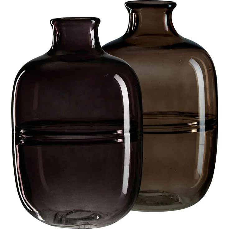 Ritzenhoff & Breker Larissa Vase 26 cm 2er Set anthrazit/braun – Bild 1
