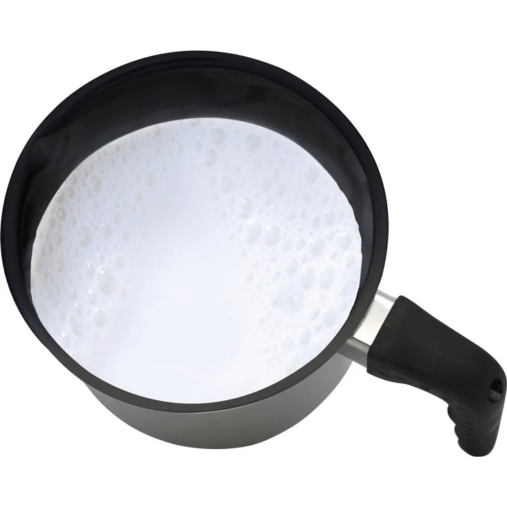 Elo Basic Milchtopf Turmalin, Edelstahl, Kunststoff (1-tlg), schwarze Kunststoffgriffe mit Edelstahlflammenschutz – Bild 2